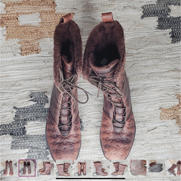 Helly Hansen Freyja Leather Quilted Faux Fur Lace Up Winter Snow Boots 7.5 - Picture 9 of 9